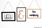 DIY Wanddeko mit Handlettering