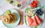 Pancake-Turm zum Frühstück
