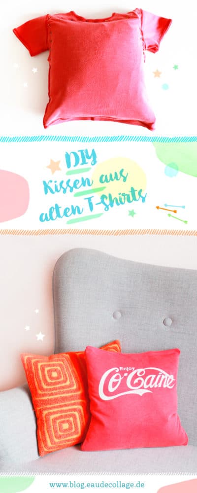 DIY KISSEN AUS EINEM T-SHIRT