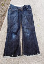 DIY: cropped Jeans
