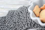 Gestrickte Untersetzer in Sternform