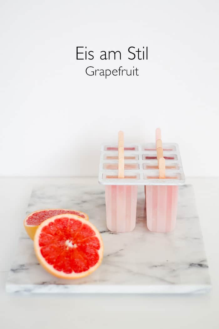 Grapefruit Eis am Stiel