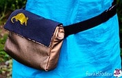 Nähanleitung & Schnittmuster Gürteltasche