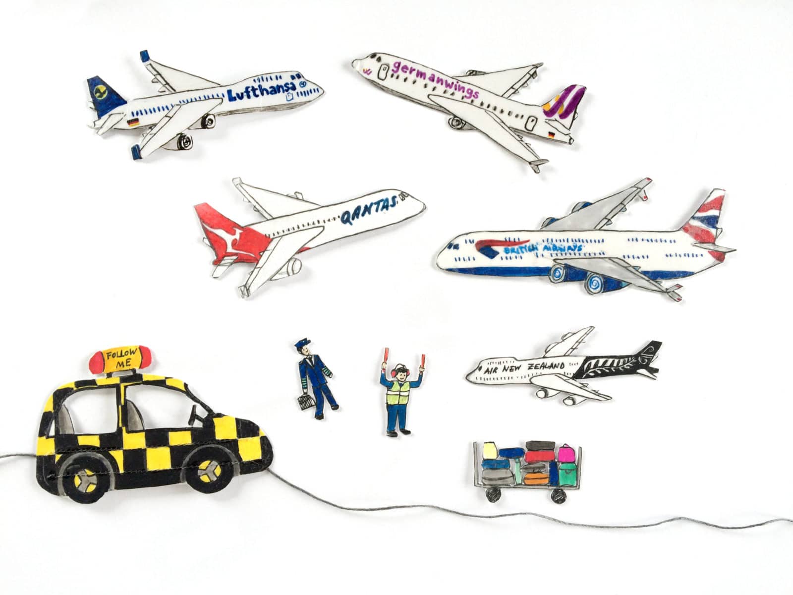 Schultüte – Flughafen & Flugzeuge