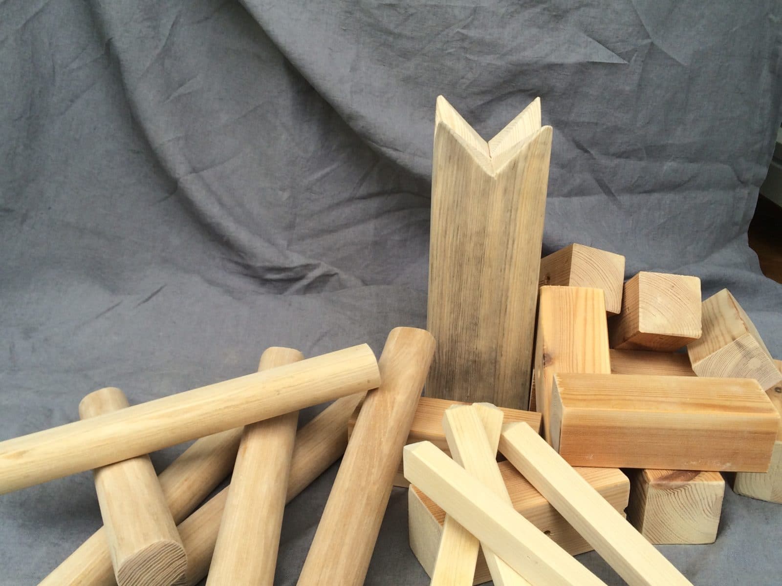 Holz Spiel Kubb DIY