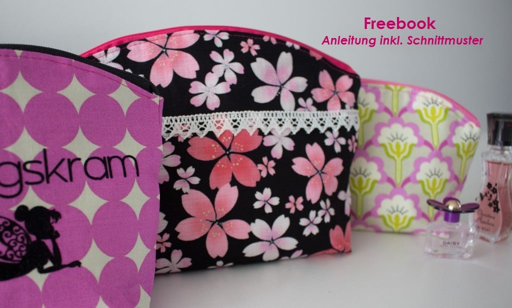Freebook – Kosmetiktasche Lilly in 2 Größen