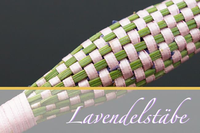 Lavendelstäbe weben