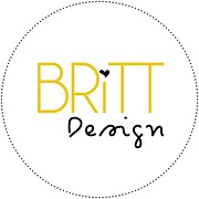 Handmade Kultur Logo mit dem Schriftzug BRITT Design, stilvoll und modern, ideal für kreative und handgemachte Produkte, betont Qualität und Designkompetenz.