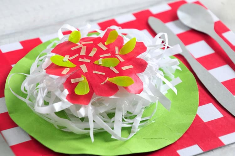 DIY 3D Spaghetti-Karte