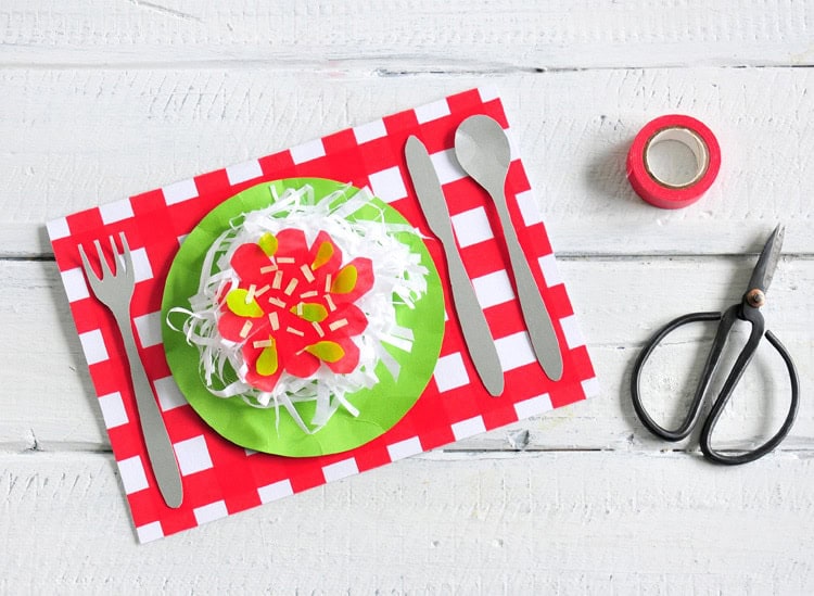 DIY 3D Spaghetti-Karte