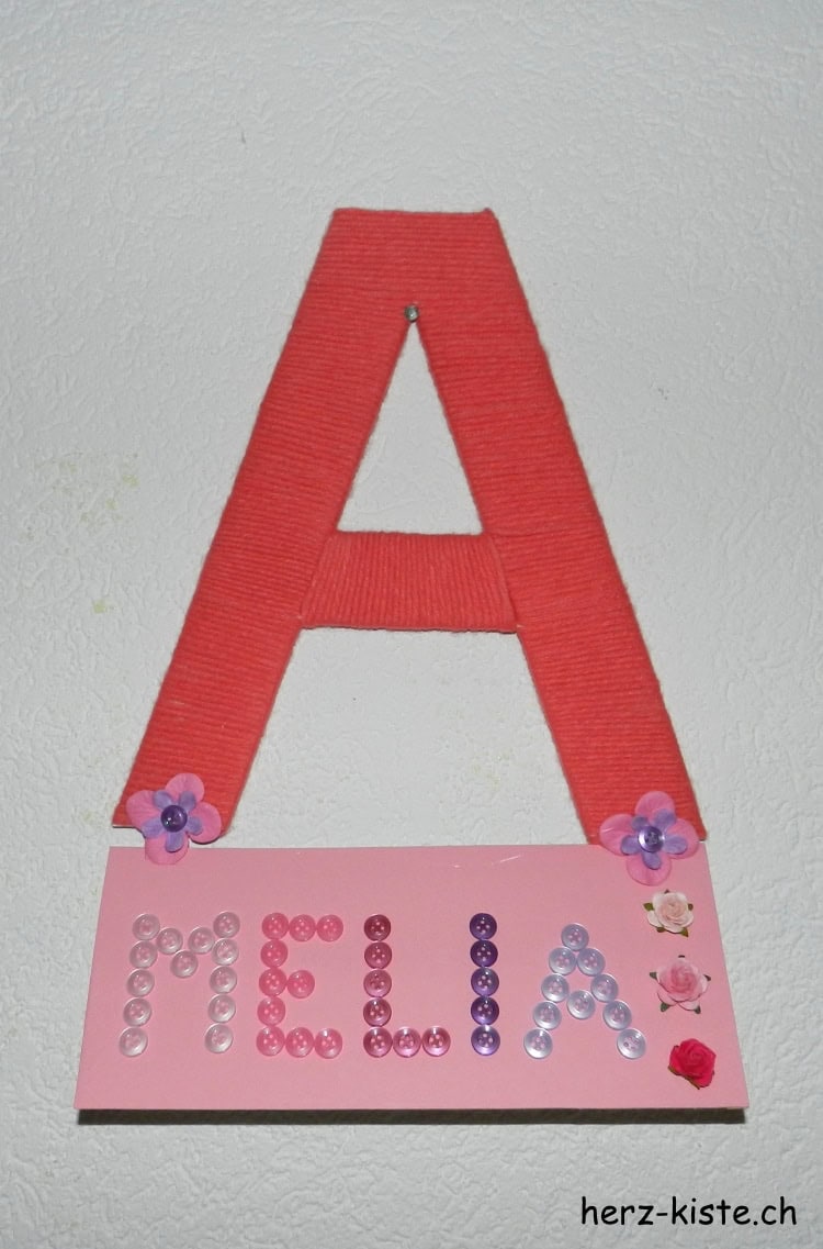 DIY Namensschild