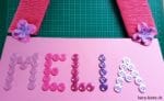 DIY Namensschild