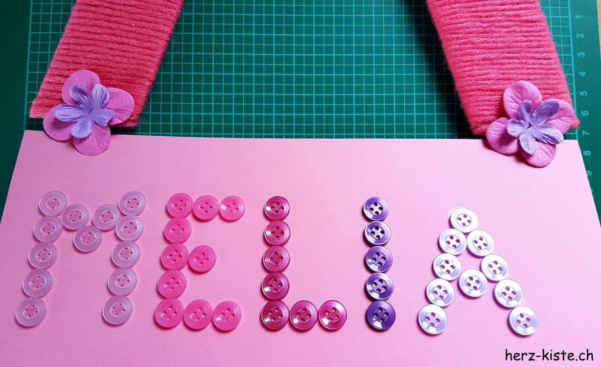 DIY Namensschild