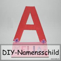 DIY Namensschild