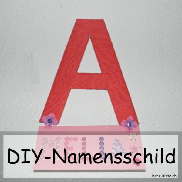 DIY Namensschild