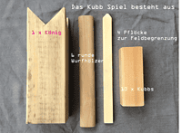 Holz Spiel Kubb DIY