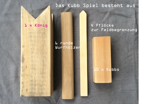 Holz Spiel Kubb DIY