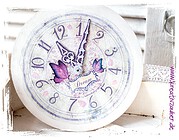 Decoupage Uhr