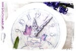 Decoupage Uhr