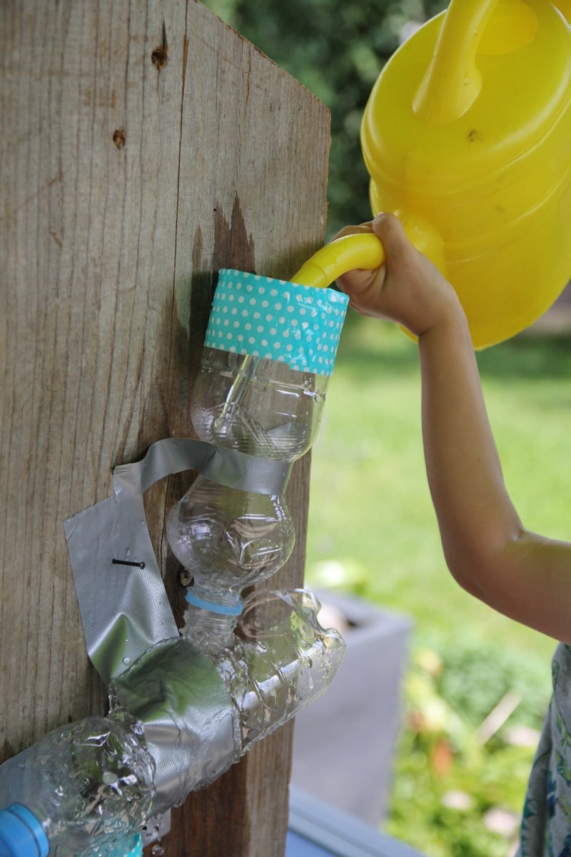 Basteln Mit Kindern Plitsch Platsch Selbst Gebaute Wasserbahn