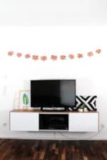 DIY Kupfer Herbst-Girlande aus Ahornblättern