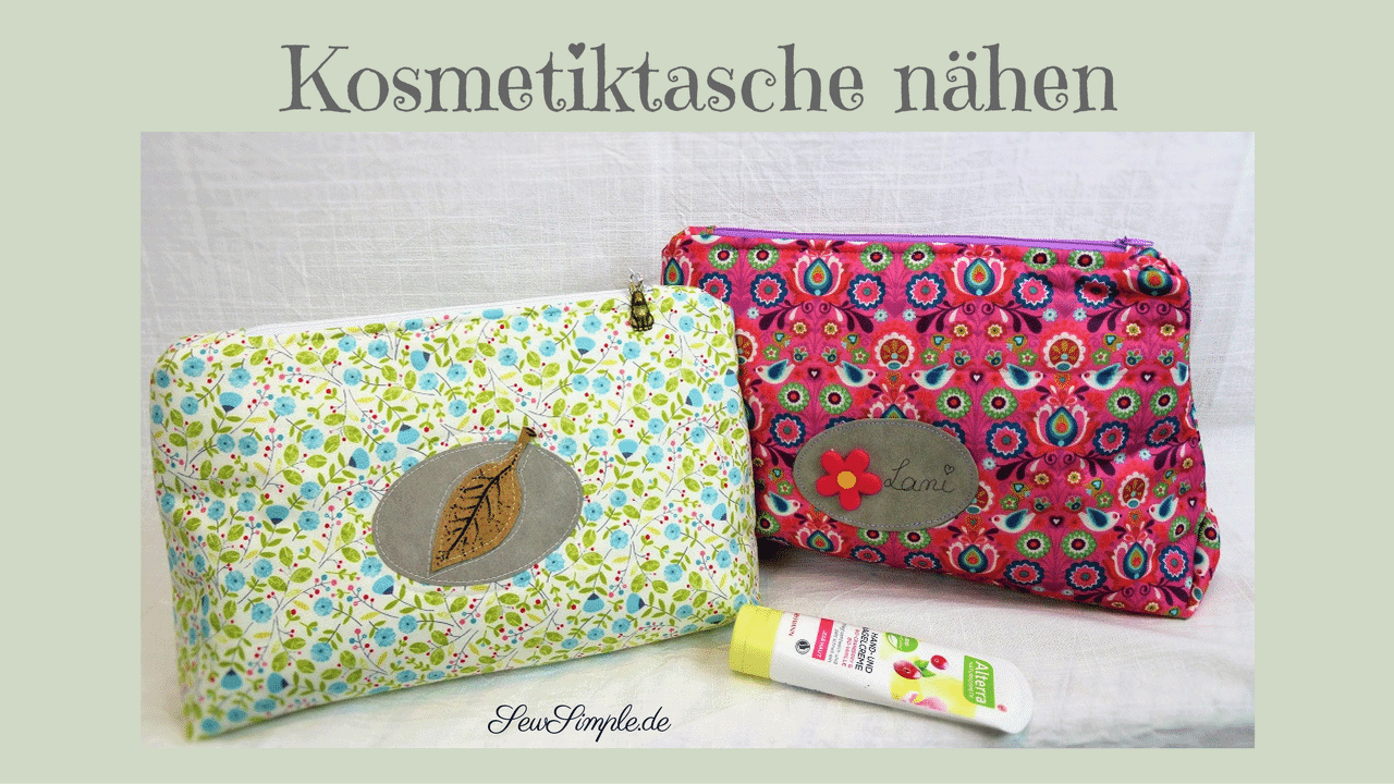 Nähvideo: Kosmetiktasche nähen