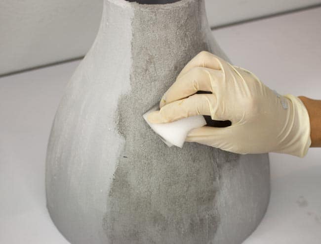 Betonlampe ganz ohne Staub und Schmutz