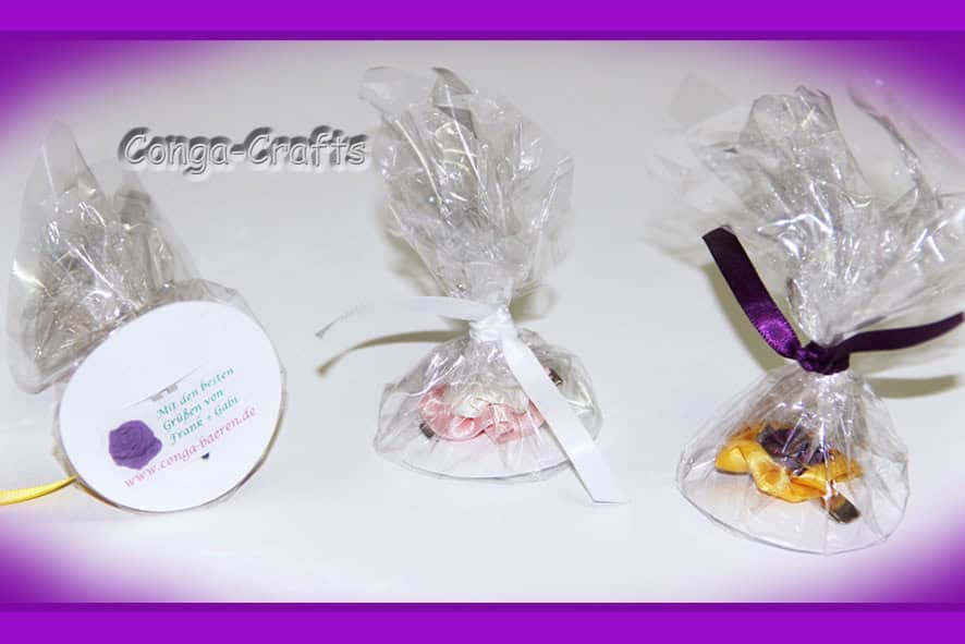Bandblüte als Giveaway/Ring/Spange/Clip …