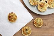 Mini-Quiches mit Frischkäse