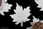 DIY Blatt Untersetzer aus Fimo