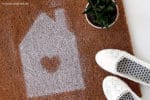 DIY Fußmatte mit Wunschmotiv