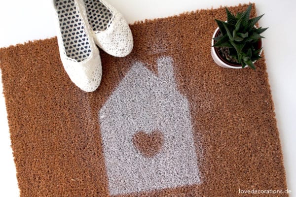 DIY Fußmatte mit Wunschmotiv
