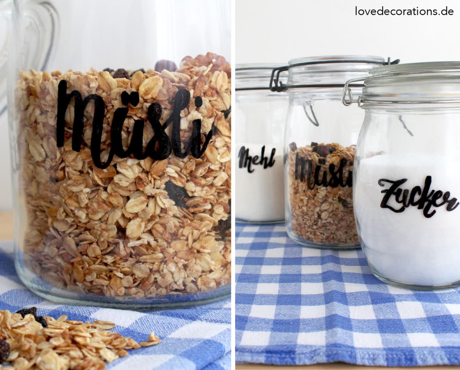 DIY Gläser mit Handlettering beschriften