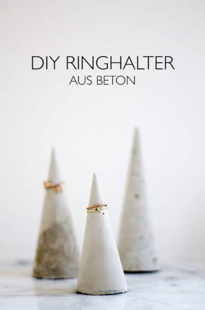 DIY Ringhalter aus Beton