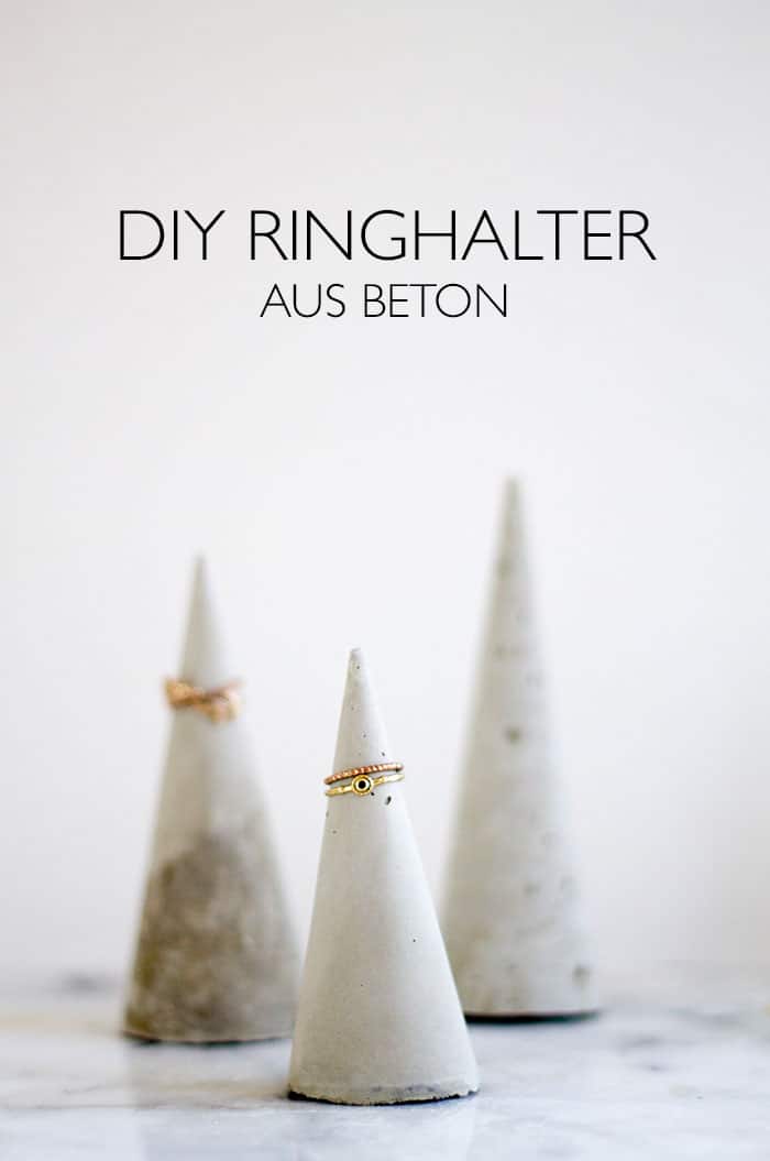 DIY Ringhalter aus Beton HANDMADE Kultur