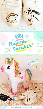 DIY EINHORN-SNEAKER BEMALEN