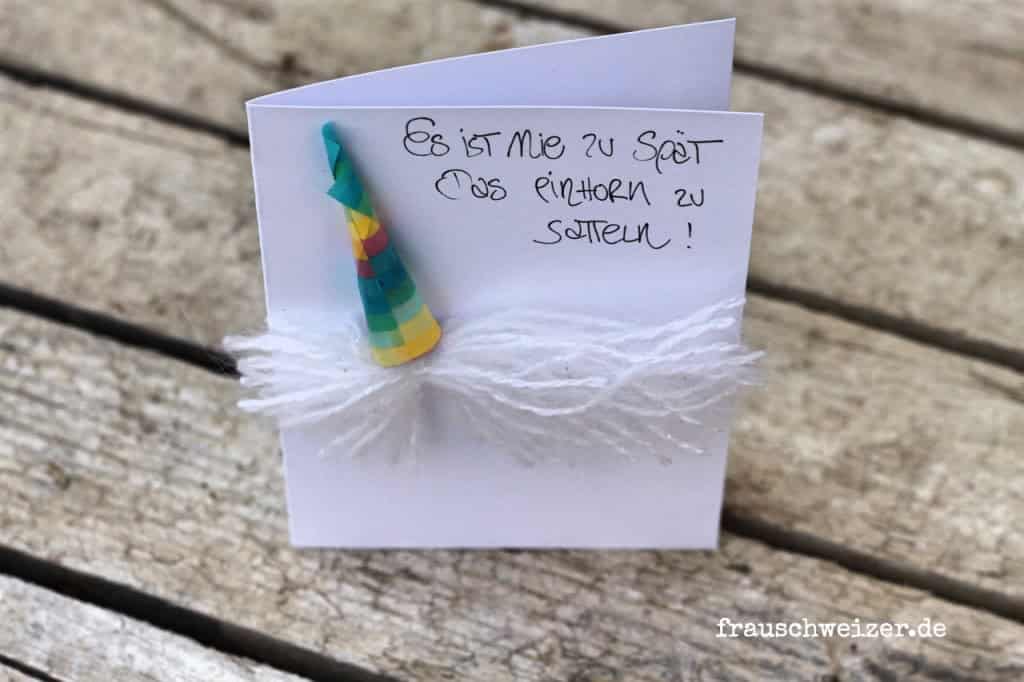 DIY für eine EinhornKarte