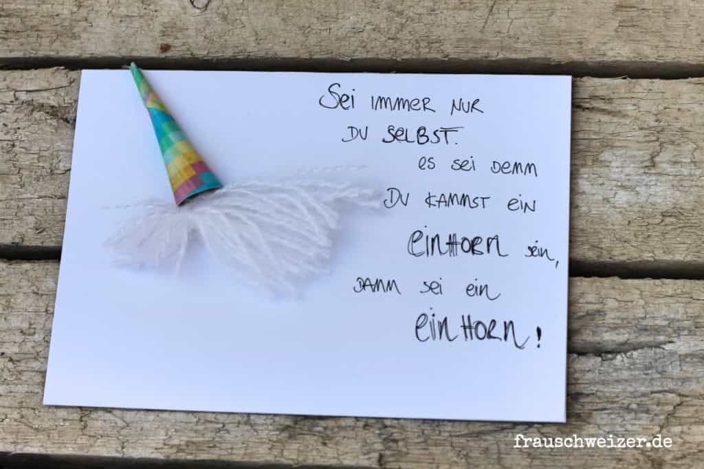 DIY für eine EinhornKarte