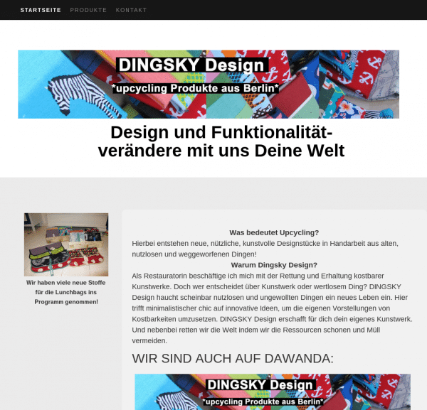 Startseite - DINGSKY Design - upcycling from Neukölln, Berlin