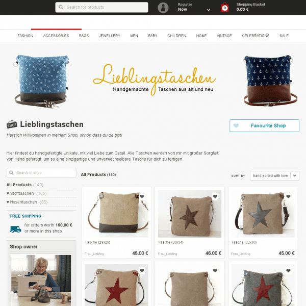 Frau_Liebling – handgefertigte Taschen mit Liebe genäht
