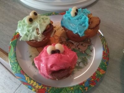 Krümelmonster Cupcakes