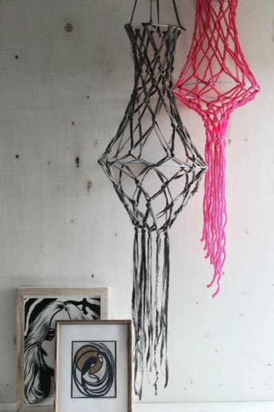 DIY – Macramee Hanger / Kronleuchter aus Wolle