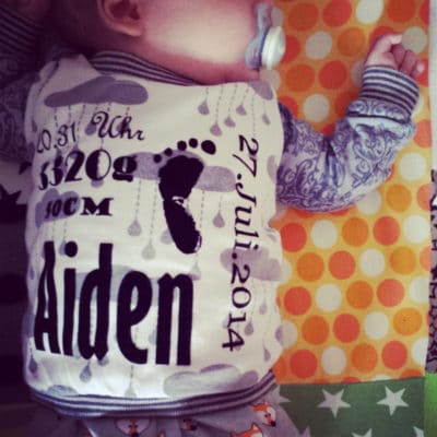 DIY – Baby Pullover mit Namen & Daten // Plotter // Geschenkidee