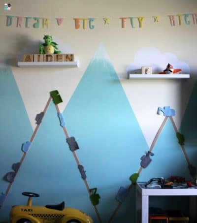 Kinderzimmer DIY – Straßen & Autos an der Wand - freebie