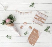 5 DIY Ideen für eine vintage / romantische Hochzeit - mit Spitze und Kraftpapier