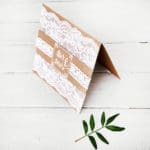 5 DIY Ideen für eine vintage / romantische Hochzeit – mit Spitze und Kraftpapier