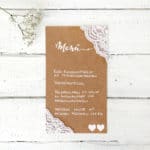 5 DIY Ideen für eine vintage / romantische Hochzeit – mit Spitze und Kraftpapier