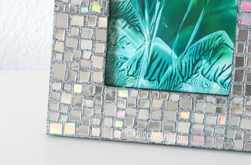 CD-Mosaik mit Glitzer