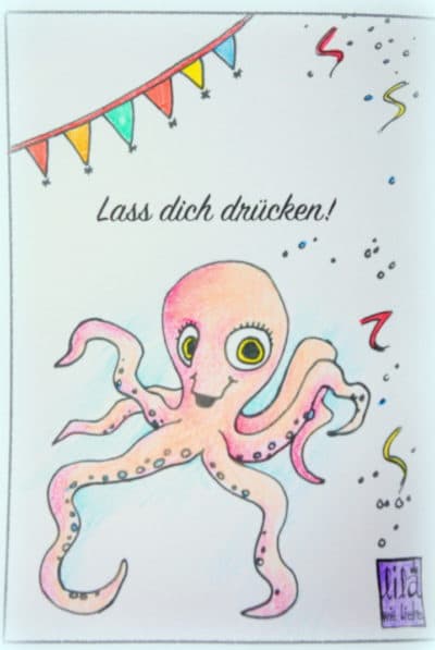 Kinder Geburtstagskarten - Vorlagen 4 free