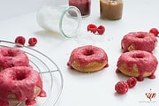 Donuts mit Salzkaramell & Himbeerfrosting | Mohntage